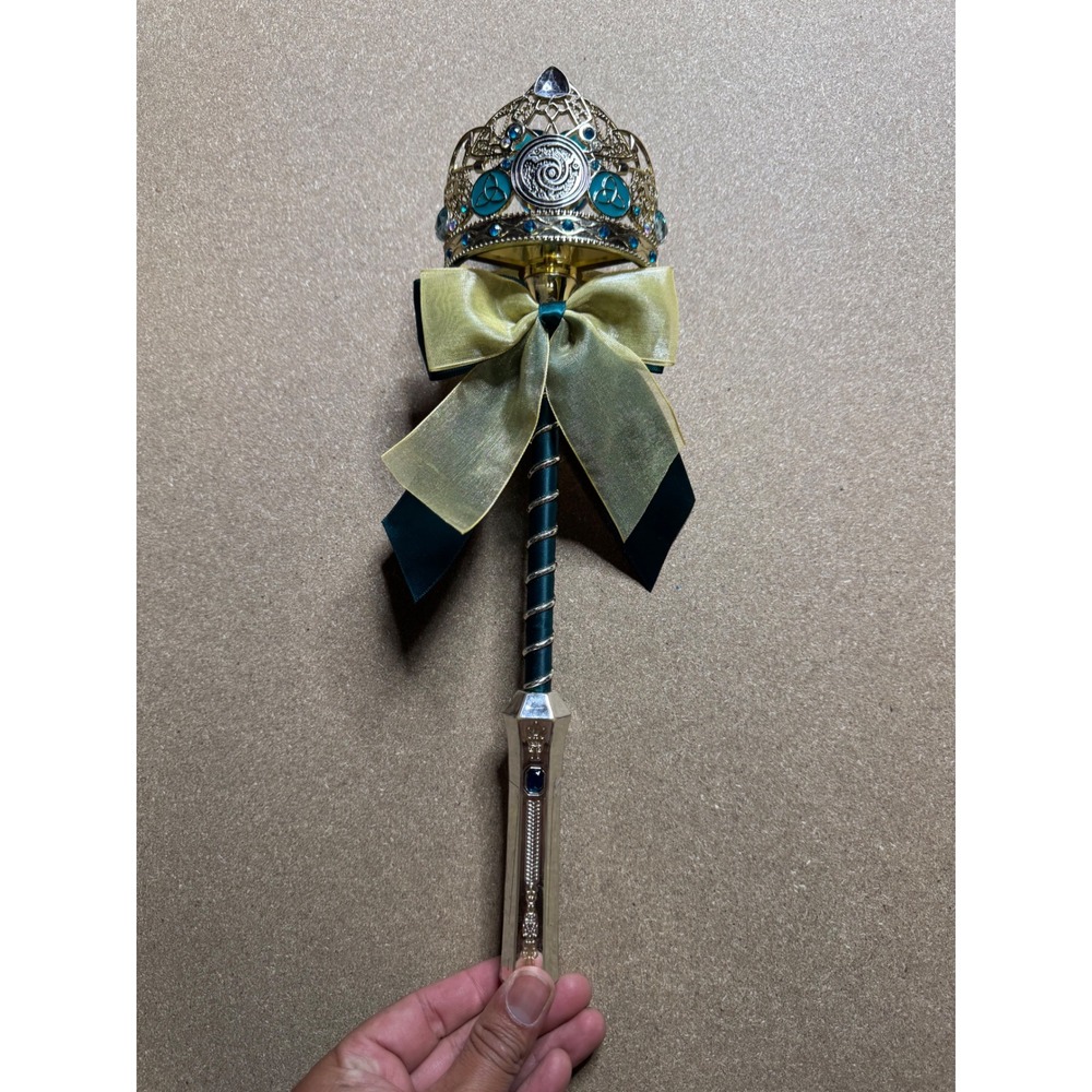 Decorative Scepter Wand Crown‎ with Bow Kids Pretend Play Roleplay
